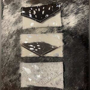 ♠️ Genuine Cowhide Leather Card Holder Wallet♠️Reduced From $35♠️ Updated pics.